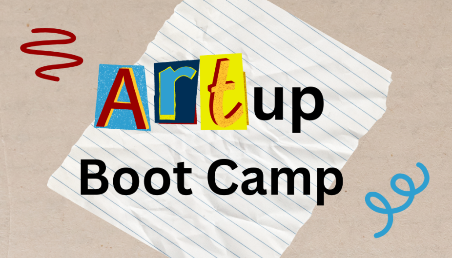 artup boot camp logo in front of lined piece of paper. 
