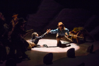Dress rehearsal of the Department of Theatre and Dance’s production of “Men in Boats” in the UBCFA’s intimate Black Box Theatre. Photographer: Douglas Levere