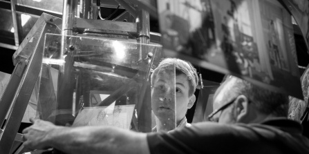 student learning about stage design at cfa.