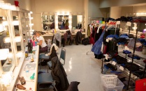 The interior of a UBCFA dressing room. 