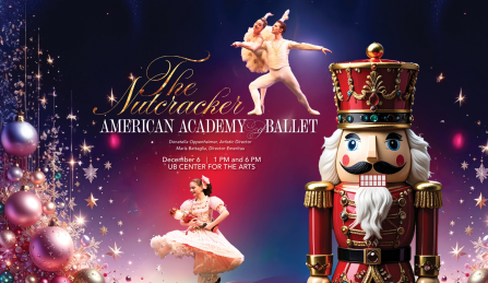 images of dancers performing and a christmas themed nutcracker. 