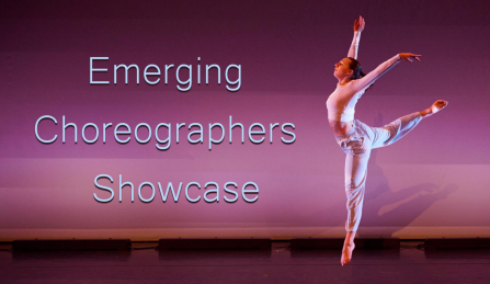 student dancer performing on stage. 