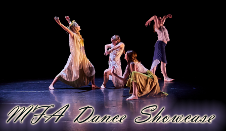 student dancer performing on stage. 
