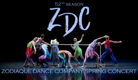 Student dancers performing on stage. 