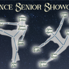 star constellations shaped as two dancers. 