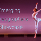 student dancer performing on stage. 