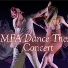 student dancers performing on stage. 