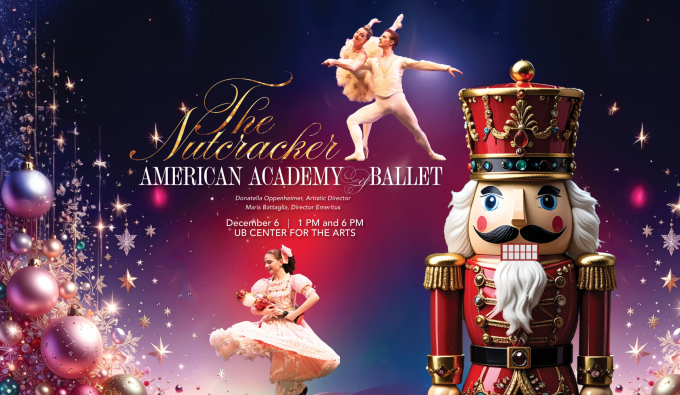 images of dancers performing and a christmas themed nutcracker. 