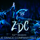 Student dancers performing on stage. 
