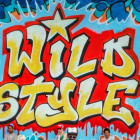 wild style graffiti logo. 