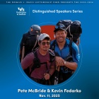 Pete McBride and Kevin Fedarko wearing backpacking backpacks. 