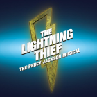 A golden lightning bolt behind the title "The Lightning Thief". 