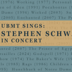 small image of piano keys with a background list of stephen schwartz works. 