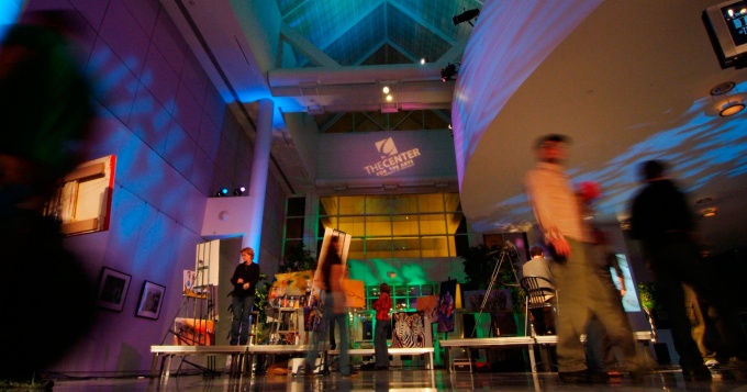 Music is Art in the CFA Atrium. 